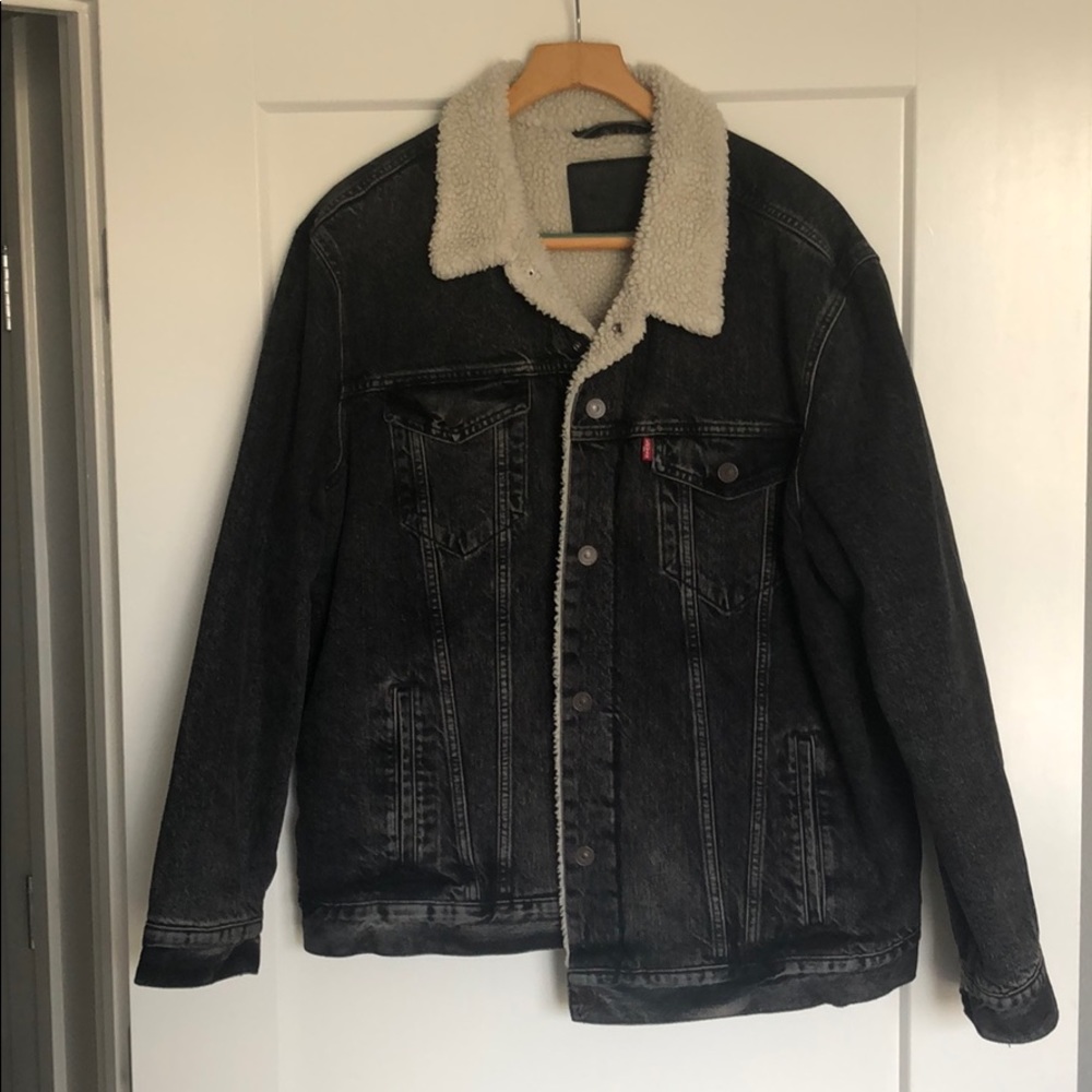 Black Levis Jean Jacket, XXL